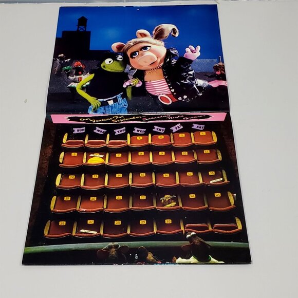 Muppets 1982 Miss Piggy Kermit Wall Calendar Great Lovers Silver Screen SEALED - Picture 3 of 6
